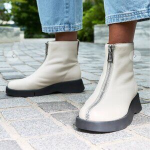 Aerosoles leather off white boots New with tags